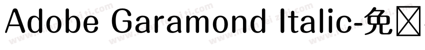 Adobe Garamond Italic字体转换
